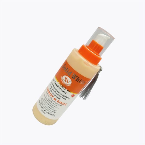 Solid White Body Lotion Carrot and Kojic Slant View